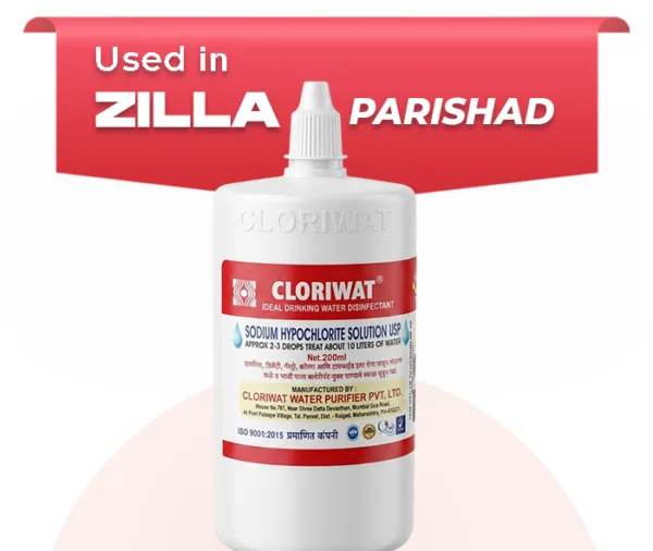 <span style="font-weight:700; font-size:19px; line-height:1.3; display:inline-block;">Cloriwat Water Disinfectant <span style="font-weight:500; font-size:17px; line-height:1.3;">Sodium Hypochlorite Solution</span> <span style="display:block; font-weight:700; font-size:15px; margin-top:10px; line-height:1;">200 ml</span></span>